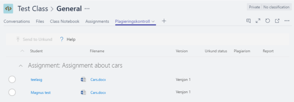 Test Class Result pane alt
